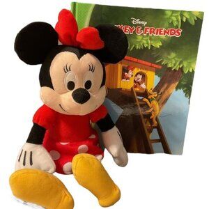 Disney Minnie Mouse Kohls Cares Plush Doll & Mickey & Friends Book 14"